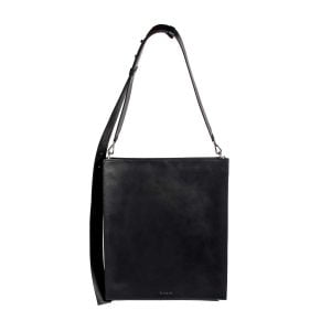 Structured Leather Tote Bag